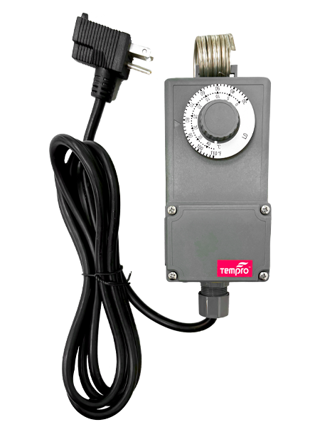 TPI Corporation - TP518C - 1P Remote Rain Tight Thermostat 25Amps@120VAC-240Vac & 22Amps@277Vac, corded