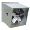Schaefer 245S12 24" Galvanized Exhaust Fan in Slant Wall Housing, 5-Wing, 1/2 Hp, Belt Drive