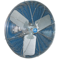 Schaefer 24CFO-SWDS-3-Q 24" Washdown Duty Fan, 1/2 Hp Stainless Steel Motor, SS OSHA Guards and Stainless Steel Blade, 3-Phase