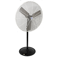 Schaefer 36PFR-Y 36" Safety Yellow Fan with Pedestal Stand