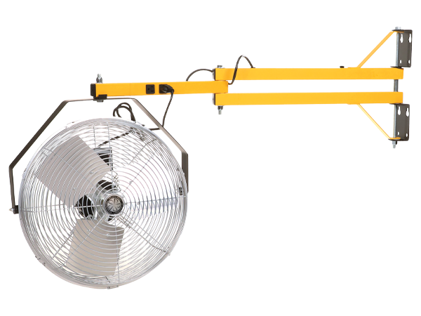 TPI Corporation - 40LDFTE - 18" High Velocity Fan mounted on 40" Pivoting Arm