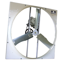 Schaefer 523P1SS 52" Panel Fan, 3-Wing, 1 HP, Stainless Steel Blade