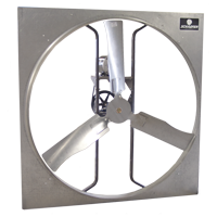 Schaefer 523GP112C 52" Panel Fan, 3-Wing, 1.5 HP, 1-Phase, Galvanized, Cast Aluminum Blade