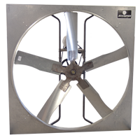Schaefer 485P112 48" Galvanized Panel Fan, 5-Wing, 1-1/2 Hp