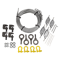 Schaefer BDCABLEKIT15 Cable Hanging Kit (4 x 15' Cables & Hardware)