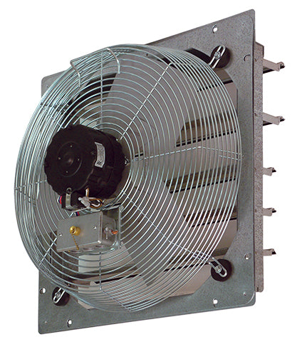TPI Corporation - CE20DS - 20" Direct Drive Shutter Mounted Exhaust Fan, 2 Speed, 1/4 HP