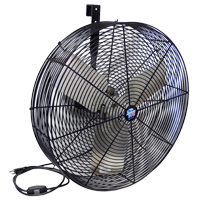 Schaefer F5-24 24" F5 Livestock Circulation Fan, OSHA Guards, Black, Wired with Switch Cord