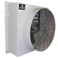 Schaefer FFM363G12DD 36" Fiberglass Direct Drive Exhaust Fan, 3-Wing Galvanized Blade, 1/2 Hp