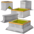 Greenheck - RCC-7 - Flat Roof Cap, Model RCC-7, with Curb Cap, For Models SP/CSP