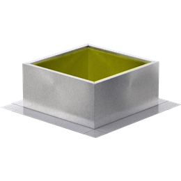 Greenheck - GPF-19-G24 - Roof Curb for 19 In. Square Base, for High Wind Applications, 24 In. High