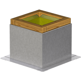 Greenheck - GPI-13-G18 - Roof Curb for 13 In. Square Base, 18 In. High