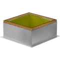 Greenheck - GPI-30-G12 - Roof Curb for 30 In. Square Base, 12 In. High