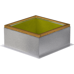 Greenheck - GPI-19-G12 - Roof Curb for 19 In. Square Base, 12 In. High