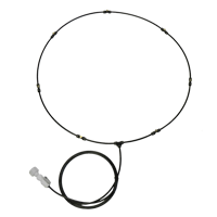 Schaefer MKLP42SO-7B Low Pressure Mist Kit with Shutoff for 42" Fans; 7 x 0.012" Nozzles, Black