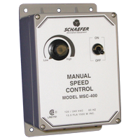 Schaefer MSC-400 Manual Variable Speed Control