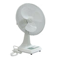 TPI Corporation - ODF16 - 16" Oscillating Desk Fan, 3 Speed, 40" Height, White