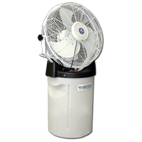 Schaefer PVM18 Portable Misting Fan with White 18" 3-Speed Fan, with Tank