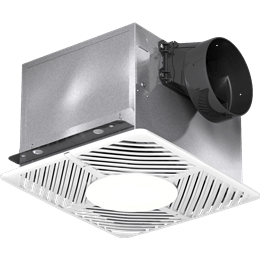 Greenheck - SP-A50-90-VG-L-QD - Lighted, Constant CFM Bathroom Exhaust Fan, 50-90 CFM