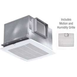 Greenheck - SP-A110MH-QD - Bathroom Exhaust Fan, Model SP-A110, 115V, 1Ph, 98-130 CFM