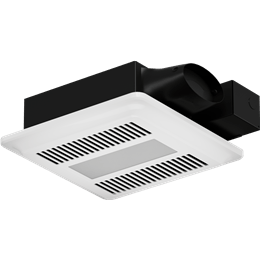 Greenheck - SP-LP0810WL - MultiSPEC SP-LP0810WL Low-Profile Lighted Exhaust Fan with 2-Speed Whole-House Continuous Ventilation