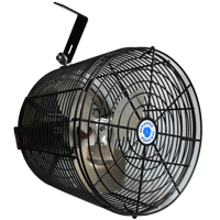 Schaefer VK12-B 12" Versa-Kool Circulation Fan, Cord, Mount, Black
