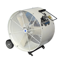 Schaefer VKM24-2-O 24" Versa-Kool Mobile Spot Cooler Fan, 2-Speed, OSHA Guards