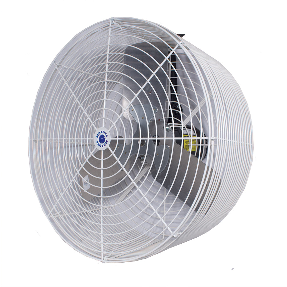 Schaefer VK24-CK-BWSC 24" Cattle Kooler Circulation Fan, Cord, Special Mount, Black, Wired Switch Cord