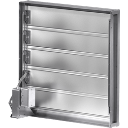 Greenheck - WD200-12X12 - Backdraft Damper, Horizontal Mount, Includes 120V Motorpack