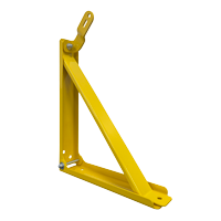 Schaefer WM36D-Y Wall Mount, Adjustable, For up to 36" Fans, Yellow